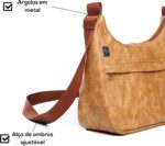 Bolsa Transversal Feminina PGH Essenza em Couro PU: estilo, praticidade e ajuste ideal para o dia a dia. - Imagem 4