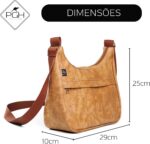 Bolsa Transversal Feminina PGH Essenza em Couro PU: estilo, praticidade e ajuste ideal para o dia a dia. - Imagem 5