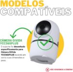 Suporte angulável com presilha para câmera OiVida YCC365PLUS: fixação segura, ajuste fácil e instalação sem furos. - Imagem 3