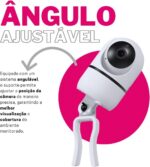 Suporte angulável com presilha para câmera OiVida YCC365PLUS: fixação segura, ajuste fácil e instalação sem furos. - Imagem 5