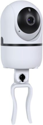 Suporte angulável com presilha para câmera OiVida YCC365PLUS: fixação segura, ajuste fácil e instalação sem furos. - Imagem 8