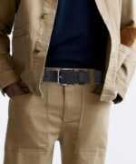 Cinto masculino Levi Strauss Signature Gold em couro legítimo 38mm, versátil e elegante para o dia a dia. - Imagem 6