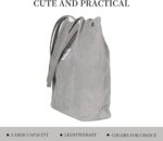Bolsa feminina de veludo cotelê espaçosa com bolso interno, ideal para viagens, trabalho e compras - Imagem 6