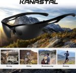 Óculos KANASATAL polarizado UV400: proteção e desempenho para ciclismo, corrida, pesca e golfe - Imagem 4