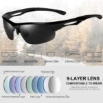 Óculos KANASATAL polarizado UV400: proteção e desempenho para ciclismo, corrida, pesca e golfe - Imagem 5