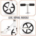 Patinete dobrável portátil 2 rodas, leve e resistente, ideal para crianças e adultos, suporta até 100 kg. - Imagem 6