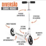 Patinete dobrável portátil 2 rodas, leve e resistente, ideal para crianças e adultos, suporta até 100 kg. - Imagem 7