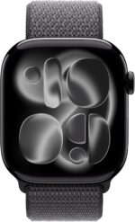 Apple Watch Band Goop esportivo 46 mm cinzento escuro: leve, respirável e com ajuste rápido para máximo conforto. - Imagem 3
