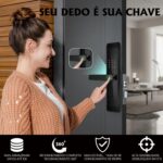 Fechadura Eletrônica com Wi-Fi e Biometria: segurança, praticidade e controle remoto para portas de 35 a 65mm. - Imagem 3