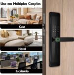 Fechadura Eletrônica com Wi-Fi e Biometria: segurança, praticidade e controle remoto para portas de 35 a 65mm. - Imagem 4