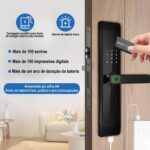 Fechadura Eletrônica com Wi-Fi e Biometria: segurança, praticidade e controle remoto para portas de 35 a 65mm. - Imagem 5