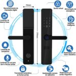 Fechadura Eletrônica com Wi-Fi e Biometria: segurança, praticidade e controle remoto para portas de 35 a 65mm. - Imagem 8