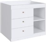 Berço Multifuncional Aveiro Oak/Branco com cama auxiliar e 3 gavetas, versátil e prático para acompanhar o crescimento do bebê. - Imagem 6