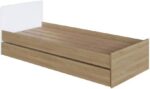 Berço Multifuncional Aveiro Oak/Branco com cama auxiliar e 3 gavetas, versátil e prático para acompanhar o crescimento do bebê. - Imagem 8