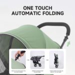 Sunny Sonny carrinho pet dobrável com capa climática, conforto e segurança para cães e gatos até 15 kg. - Imagem 3