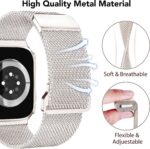 Pulseira Apple Watch em aço inoxidável: elegante, resistente e compatível com 38mm a 49mm. - Imagem 6