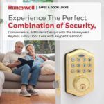 Fechadura digital Honeywell sem chave com 50 PINs, modo férias e travamento automático para mais segurança e praticidade. - Imagem 3