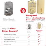 Fechadura digital Honeywell sem chave com 50 PINs, modo férias e travamento automático para mais segurança e praticidade. - Imagem 6