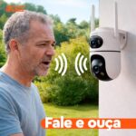 Leduc Câmera Segurança WiFi Externa PTZ IP66: visão 24h, giro 355° e alerta de movimento para sua casa. - Imagem 4