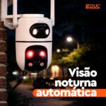 Leduc Câmera Segurança WiFi Externa PTZ IP66: visão 24h, giro 355° e alerta de movimento para sua casa. - Imagem 5