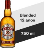 Whisky Chivas Regal 12 anos 750 ml: sabor suave com notas de mel, baunilha e maçã, ideal para puro, on the rocks ou drinks. - Imagem 2