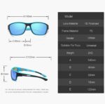 Óculos de Sol Masculino Azul Espelhado Polarizado UV400: proteção, conforto e desempenho para ciclismo e corrida. - Imagem 3