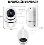 Camera Ip Wifi Giratória Onyon1080p com visão noturna, alerta de movimento e áudio bidirecional para máxima segurança. - Imagem 7