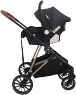 Carrinho Florence 3 em 1: bebê conforto e base veicular, conforto ajustável, segurança e praticidade para passeios. - Imagem 4