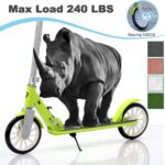 Patinete dobrável leve com altura ajustável, rolamento ABEC9 e carga máxima de 118 kg para crianças, adolescentes e adultos. - Imagem 4