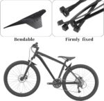 Salbsever guarda-lamas para mountain bike ajustáveis 73,7 cm, proteção completa dianteira e traseira com 12 abraçadeiras. - Imagem 4