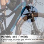 Salbsever guarda-lamas para mountain bike ajustáveis 73,7 cm, proteção completa dianteira e traseira com 12 abraçadeiras. - Imagem 5