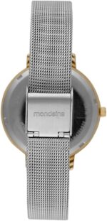 Relógio Feminino Malha de Aço Prata e Dourado: elegância e estilo para comprar hoje. - Imagem 4