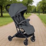 Carrinho Ruby Grey ultracompacto Kikkaboo: leve, prático e ideal para facilitar os passeios do dia a dia. - Imagem 7