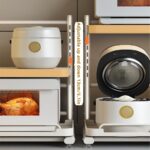 Suporte ajustável para micro-ondas: organiza a bancada e economiza espaço com estrutura metálica resistente - Imagem 6