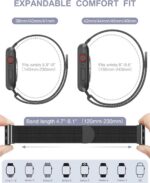Pulseira BRG para Apple Watch em aço inoxidável com fecho magnético: ajuste fácil, elegante e compatível com vários modelos. - Imagem 5