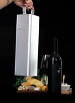 Porta Case de Vinho Premium com trava e alça: presente sofisticado e seguro para garrafas até 750ml. - Imagem 5