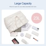 Sacola acolchoada feminina com compartimento para laptop: estilo, organização e versatilidade para o dia a dia. - Imagem 3