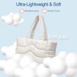 Sacola acolchoada feminina com compartimento para laptop: estilo, organização e versatilidade para o dia a dia. - Imagem 4