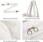 Sacola acolchoada feminina com compartimento para laptop: estilo, organização e versatilidade para o dia a dia. - Imagem 6