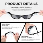 Óculos de sol esportivos VATTER TR90 polarizados e inquebráveis para jovens, com proteção UV400 e lentes Blue/Blue - Imagem 5