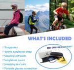 Óculos de sol esportivos VATTER TR90 polarizados e inquebráveis para jovens, com proteção UV400 e lentes Blue/Blue - Imagem 7