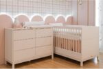 Berço Multifuncional Cozy Quater 2 em 1 em MDF Branco Fosco, com mini cama e 3 alturas, certificado Inmetro. - Imagem 4