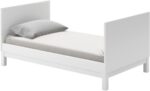 Berço Multifuncional Cozy Quater 2 em 1 em MDF Branco Fosco, com mini cama e 3 alturas, certificado Inmetro. - Imagem 5
