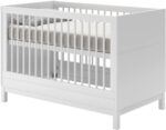 Berço Multifuncional Cozy Quater 2 em 1 em MDF Branco Fosco, com mini cama e 3 alturas, certificado Inmetro. - Imagem 6