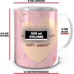 Caneca Capy-Amiga 325ml: presente fofo e criativo para melhor amiga, ideal para micro-ondas e lava-louças. - Imagem 4
