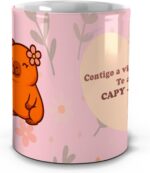 Caneca Capy-Amiga 325ml: presente fofo e criativo para melhor amiga, ideal para micro-ondas e lava-louças. - Imagem 5