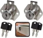 Kit 2 Fechadura 22mm Cromada para Gavetas e Armários: segurança prática com chave reserva e fácil instalação. - Imagem 8