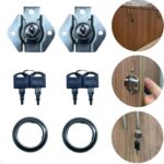 Kit 2 Fechadura 22mm Cromada para Gavetas e Armários: segurança prática com chave reserva e fácil instalação. - Imagem 9