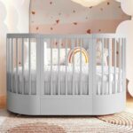 Berço Redondo 3 em 1 Divicar Wave: evolutivo, seguro e versátil para acompanhar o bebê do berço à minicama. - Imagem 3
