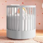 Berço Redondo 3 em 1 Divicar Wave: evolutivo, seguro e versátil para acompanhar o bebê do berço à minicama. - Imagem 4